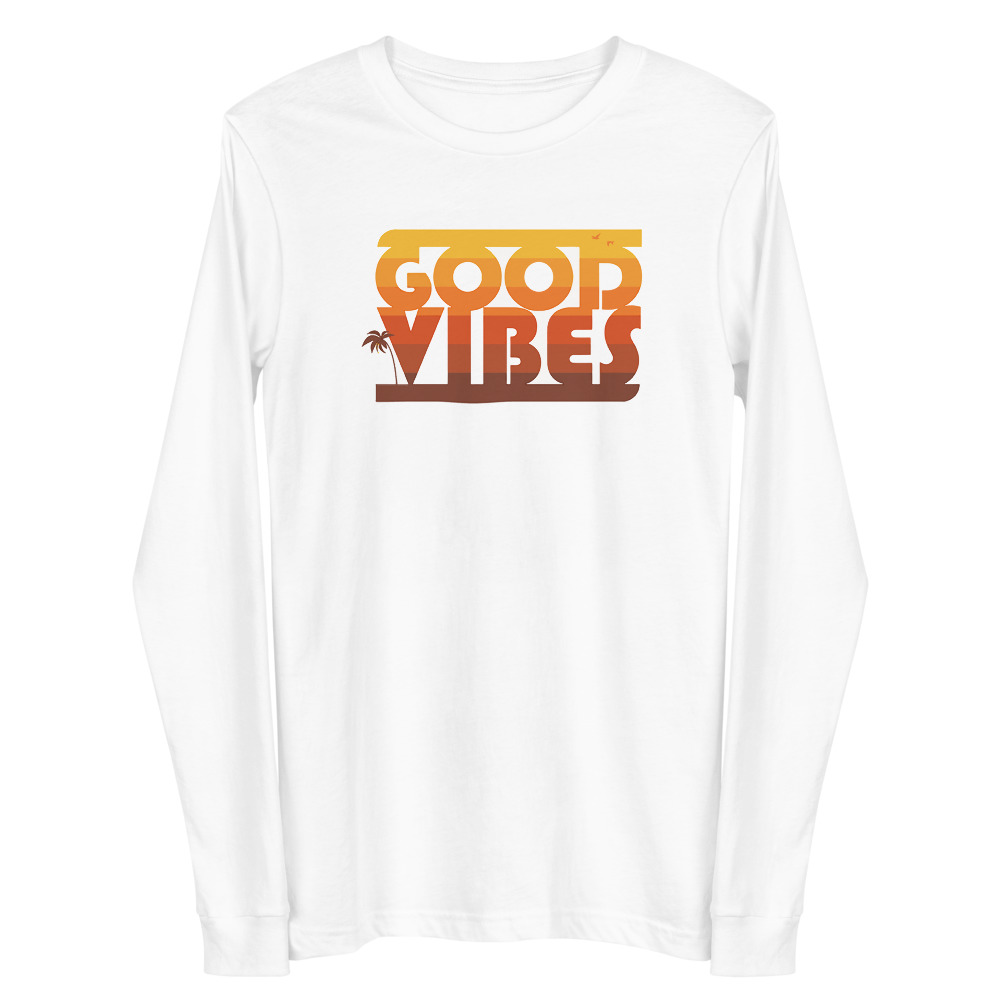 GOOD VIBES Unisex Long Sleeve T-Shirt - Image 4