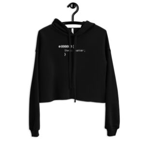 BLACK LIVES MATTER Women's Crop Hoodie