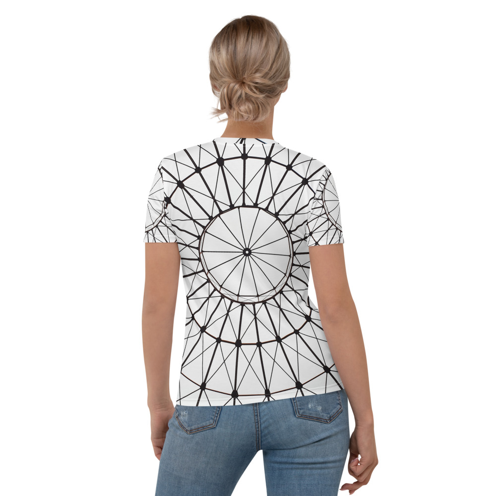 Geometric Line Art Women's T-shirt - Image 2