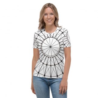Geometric Line Art Women's T-shirt