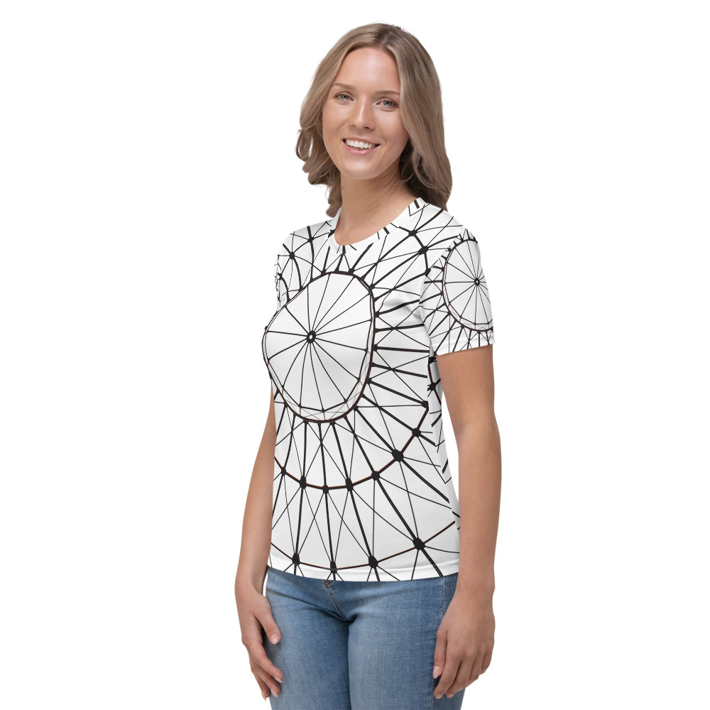 Geometric Line Art Women's T-shirt - Image 3
