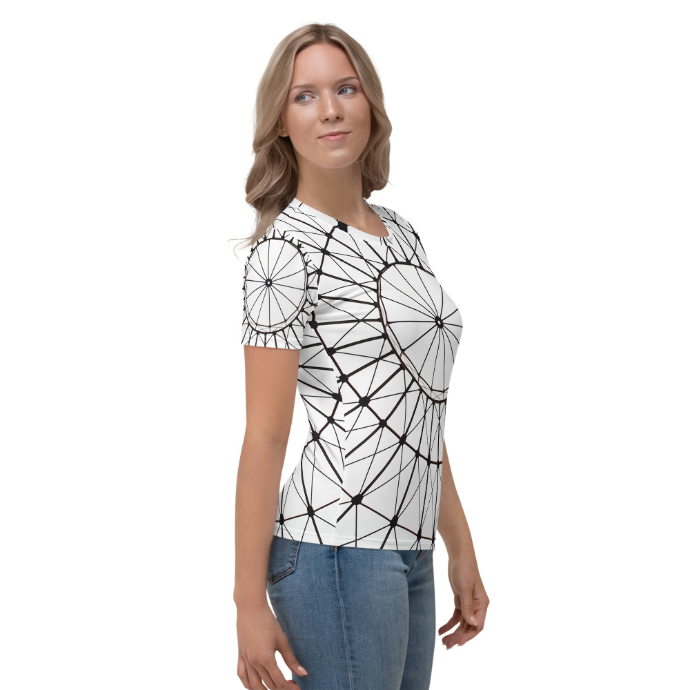 Geometric Line Art Women's T-shirt - Image 4