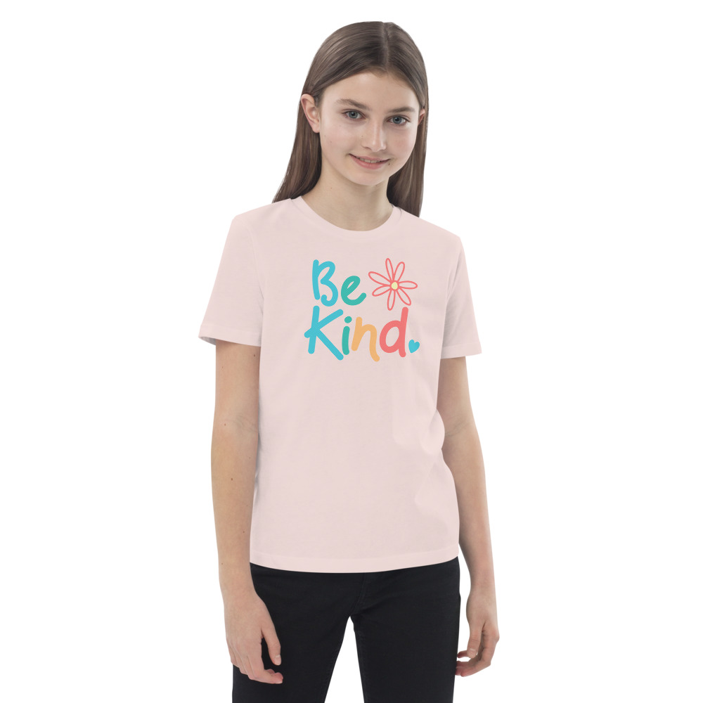 Be Kind Pink Kids T-shirt - Image 4