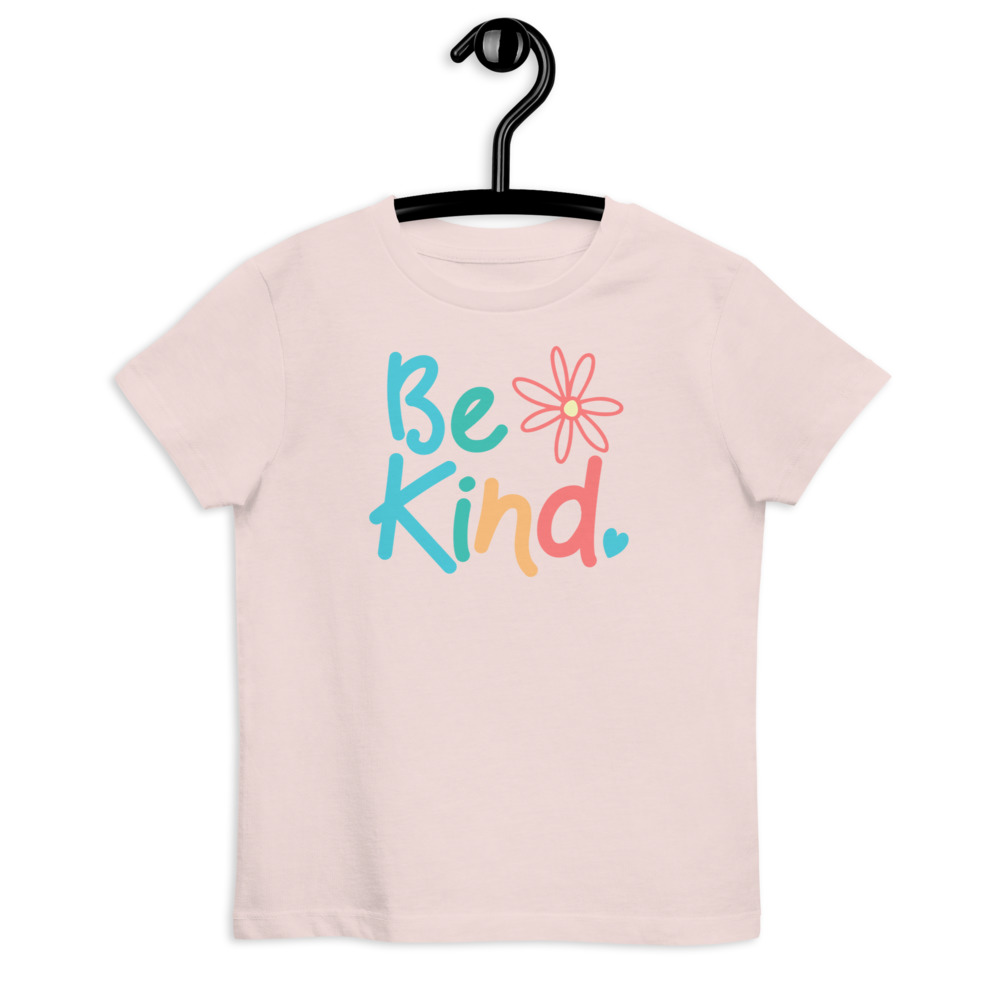 Be Kind Pink Kids T-shirt - Image 2