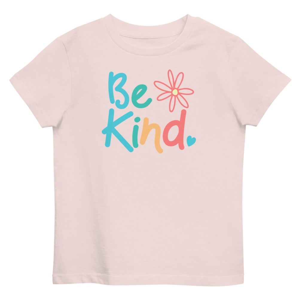 Be Kind Pink Kids T-shirt - Image 3
