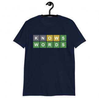 Knows Words Wordle T-Shirt
