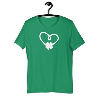 Clover leaf on Heart t-shirt