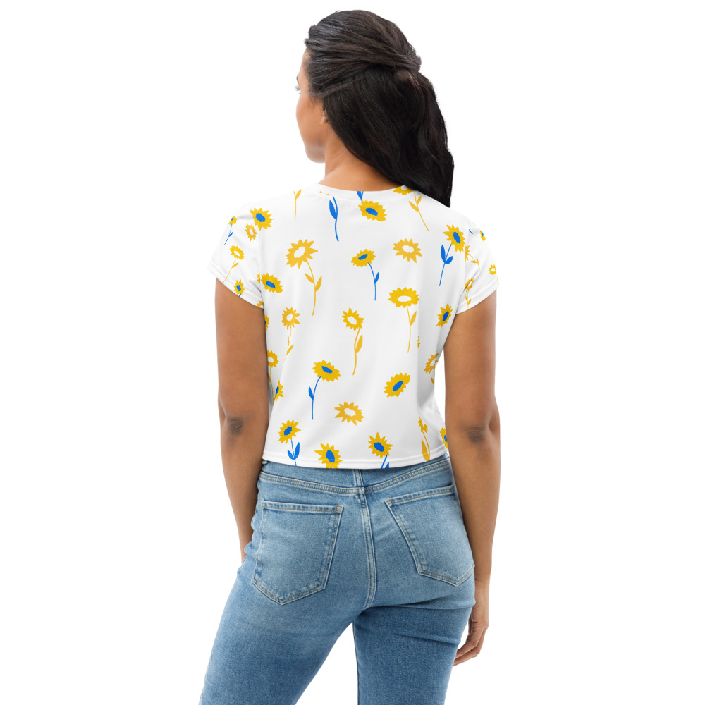 FLORAL Print Crop Tee - Image 2