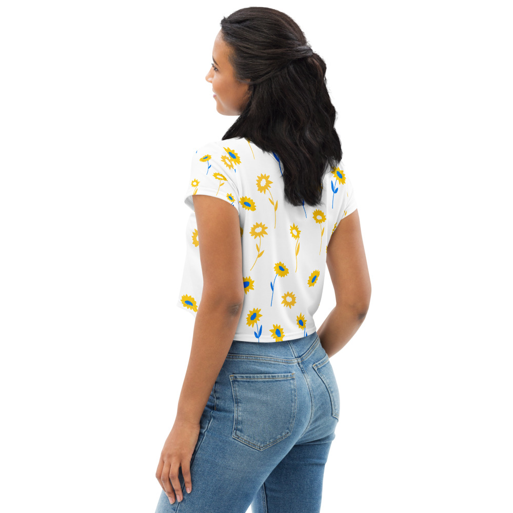 FLORAL Print Crop Tee - Image 3