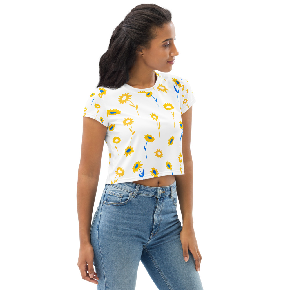 FLORAL Print Crop Tee - Image 4