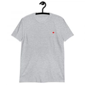 PLAIN MAPLE LEAF Grey T-Shirt