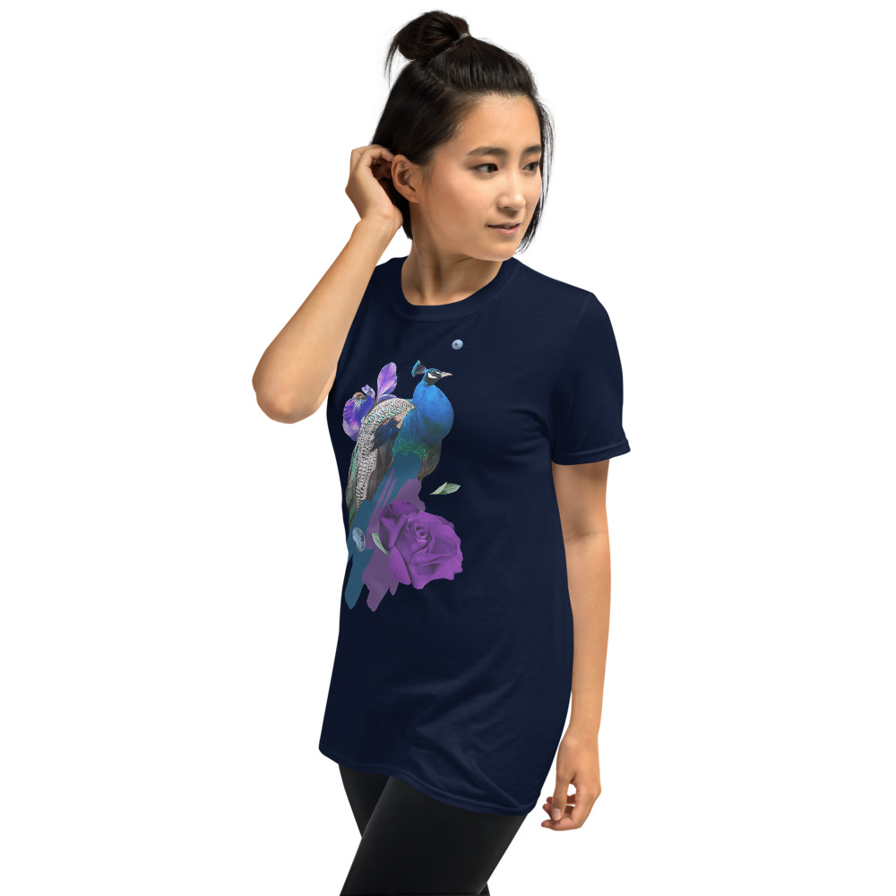 Purple Peacock T-shirt - Image 10