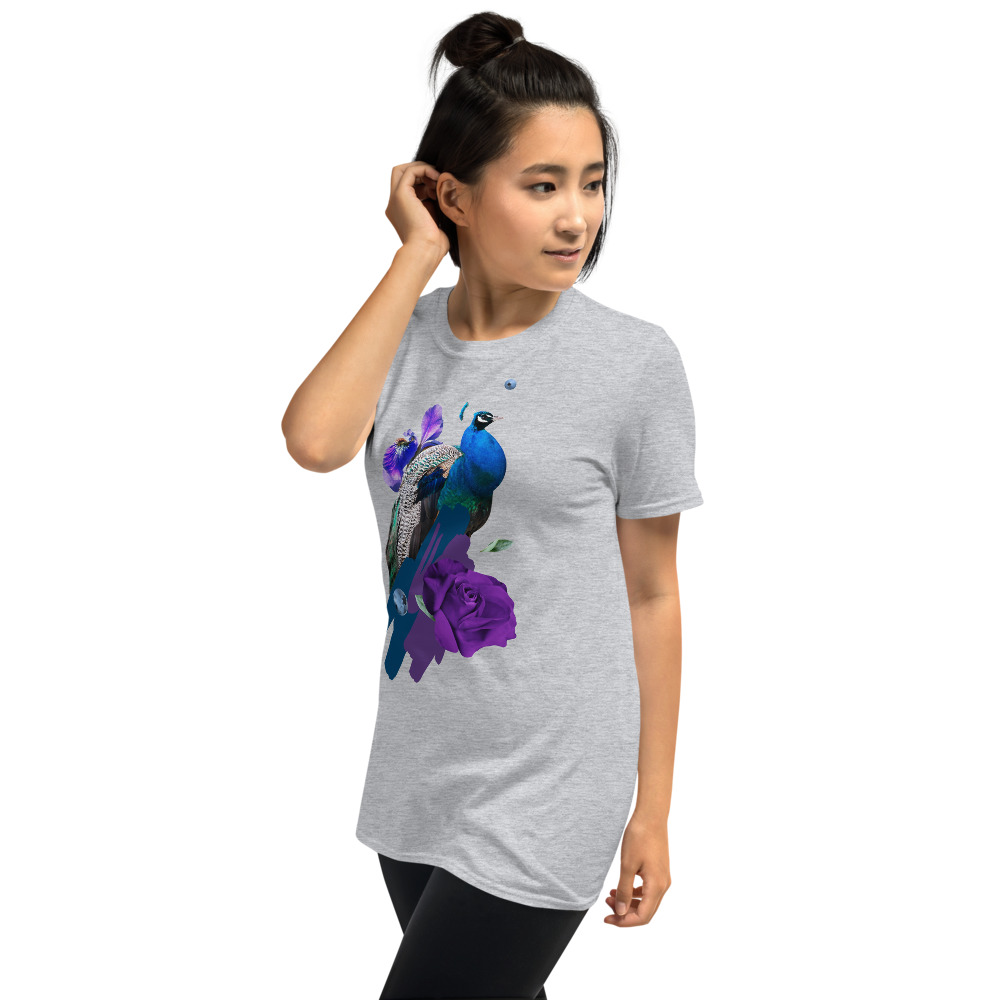 Purple Peacock T-shirt - Image 16