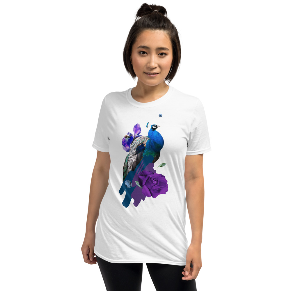 Purple Peacock T-shirt - Image 17