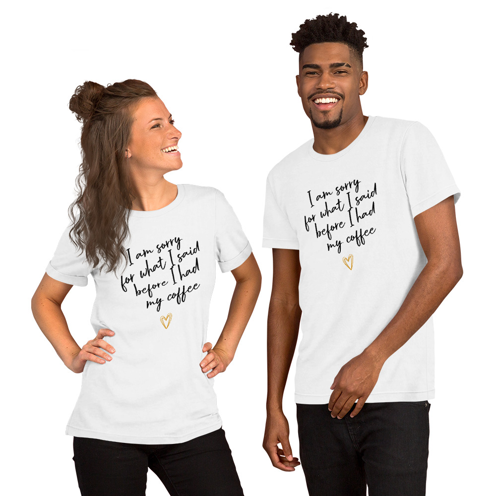 Coffee t-shirt Mens and Women