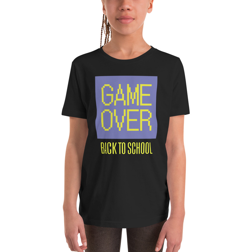 Game Over, Back to School Youth shirt - Image 2