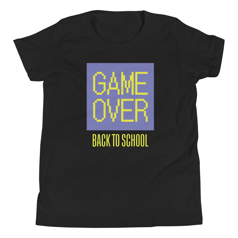 Game Over, Back to School Youth shirt - Image 3